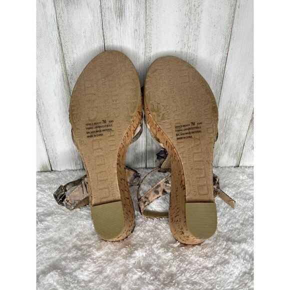 Chinese Laundry Venice Beach Wedge Sandals 7M - Picture 6 of 10